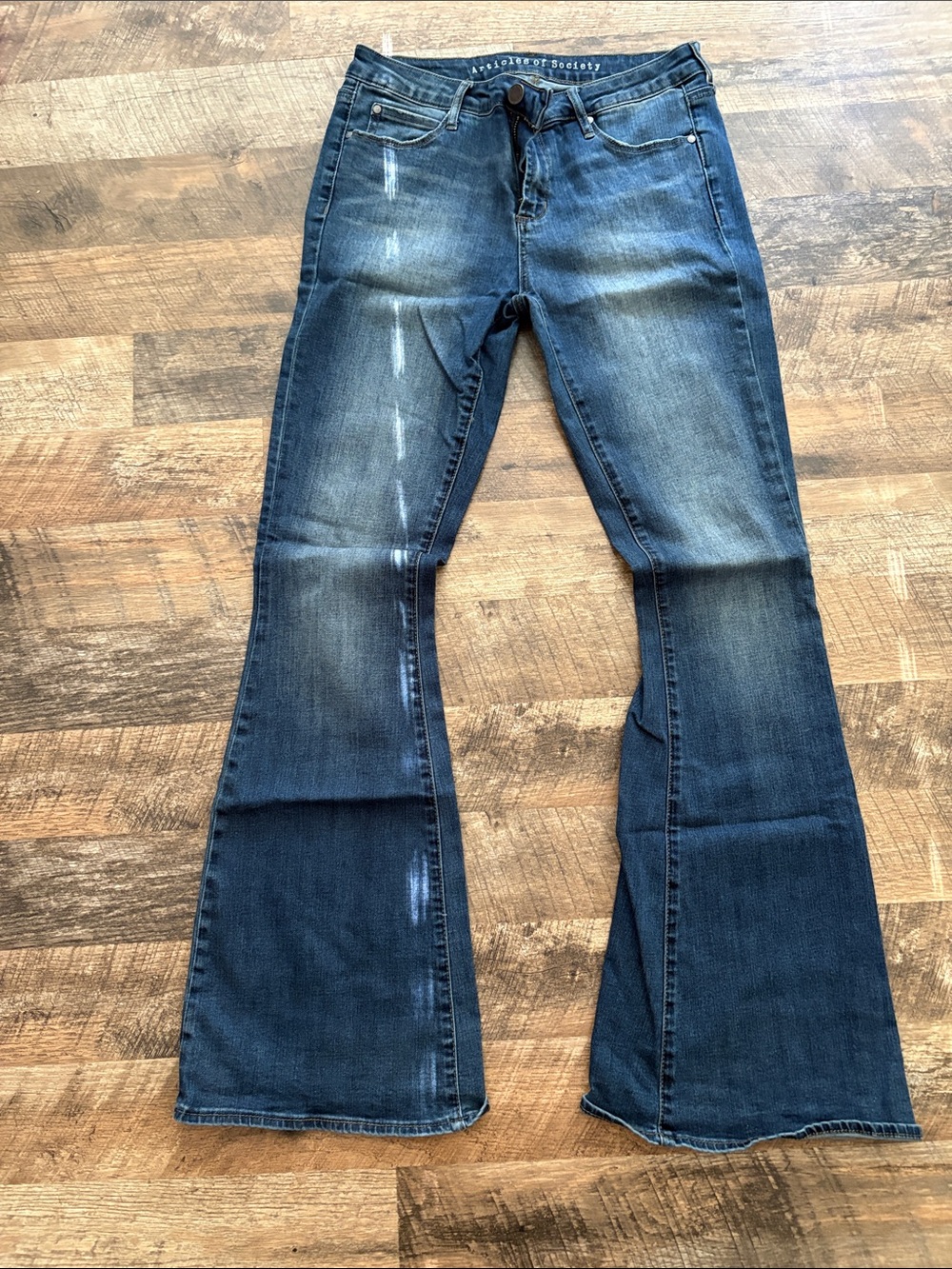 Articles Of Society Dark Blue Flare Jeans